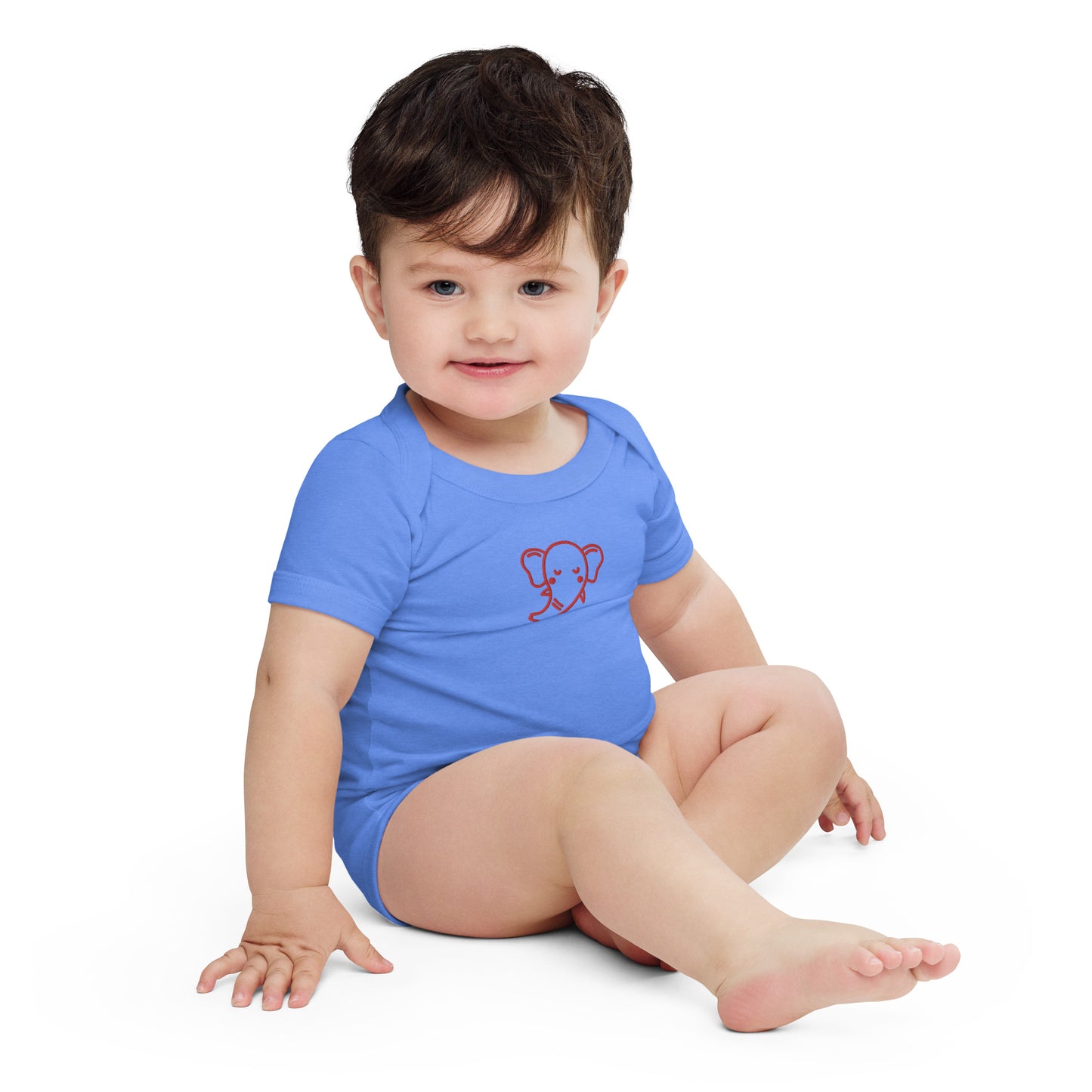 Elephant Baby Short Sleeve One Piece