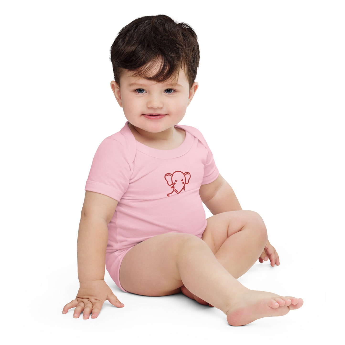 Elephant Baby Short Sleeve One Piece