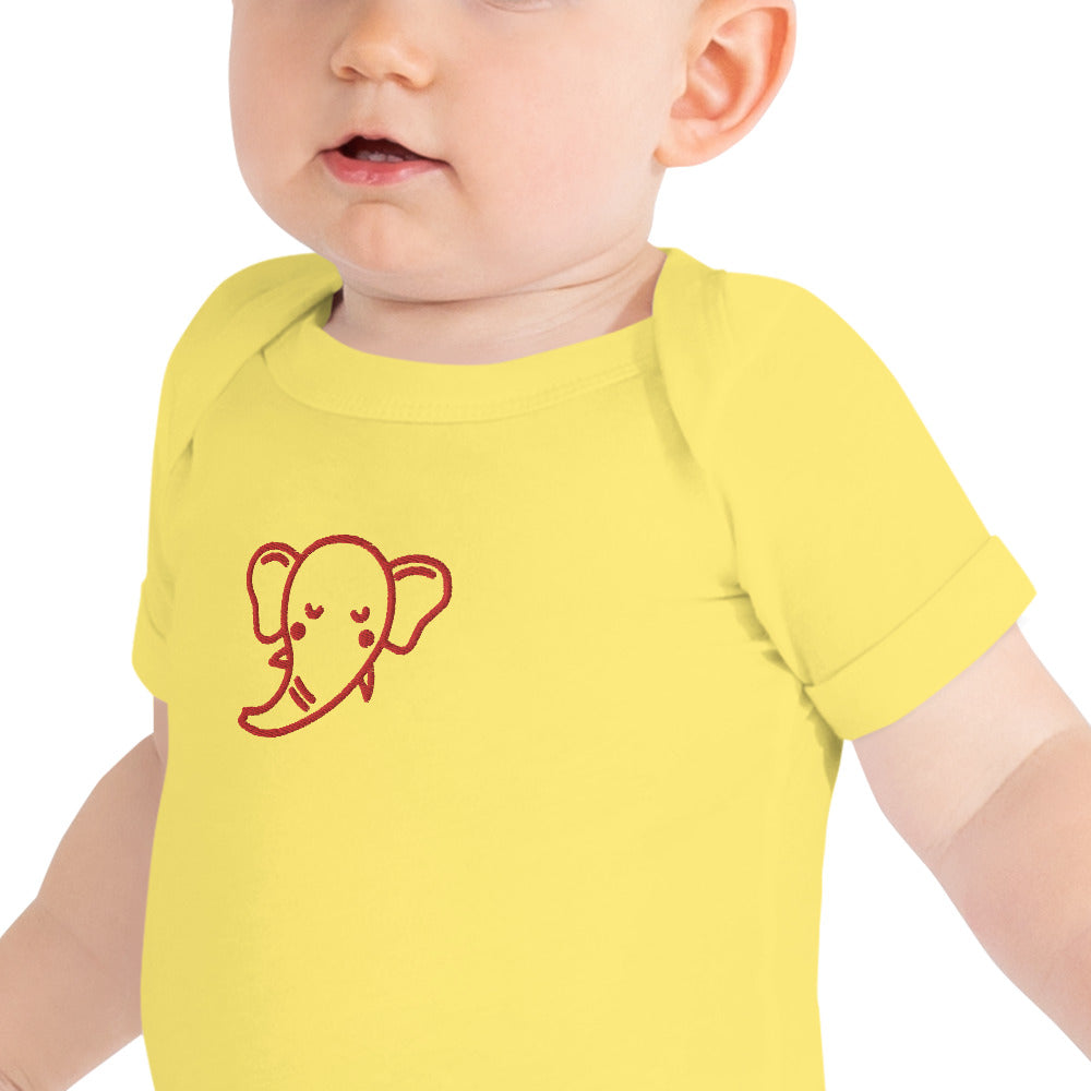 Elephant Baby Short Sleeve One Piece