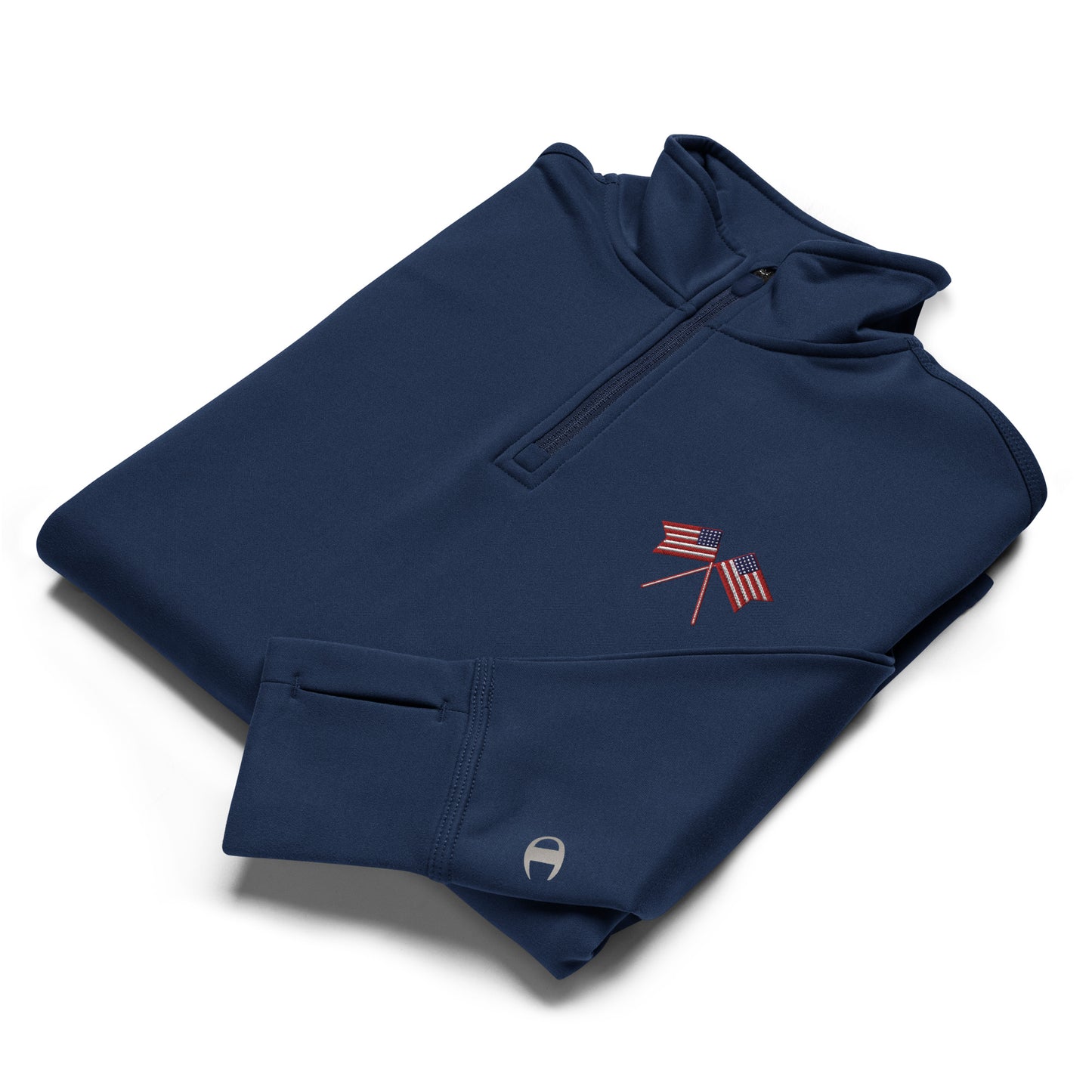 American Flag Champion Quarter Zip Pullover