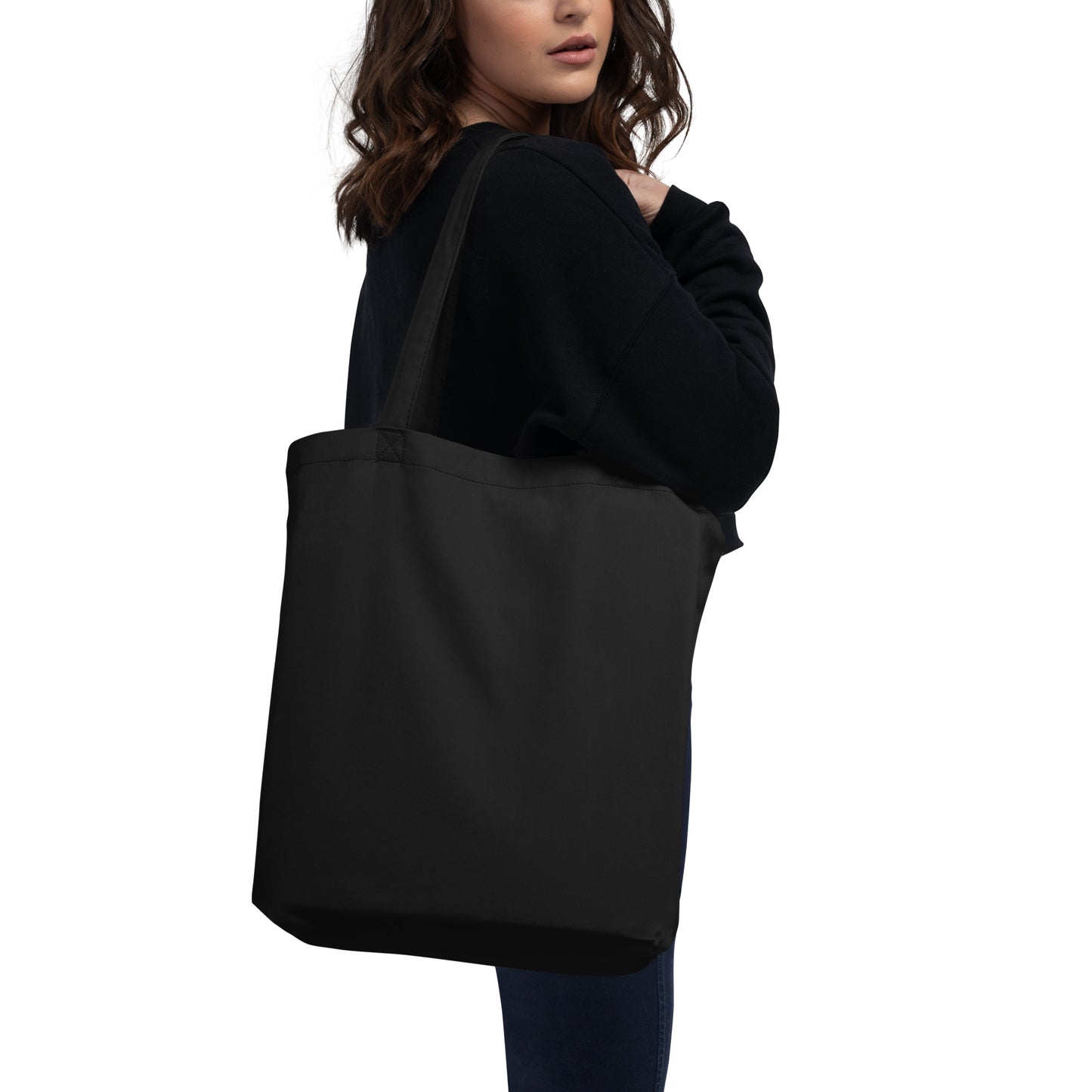 100% Organic Cotton Black Tote Bag