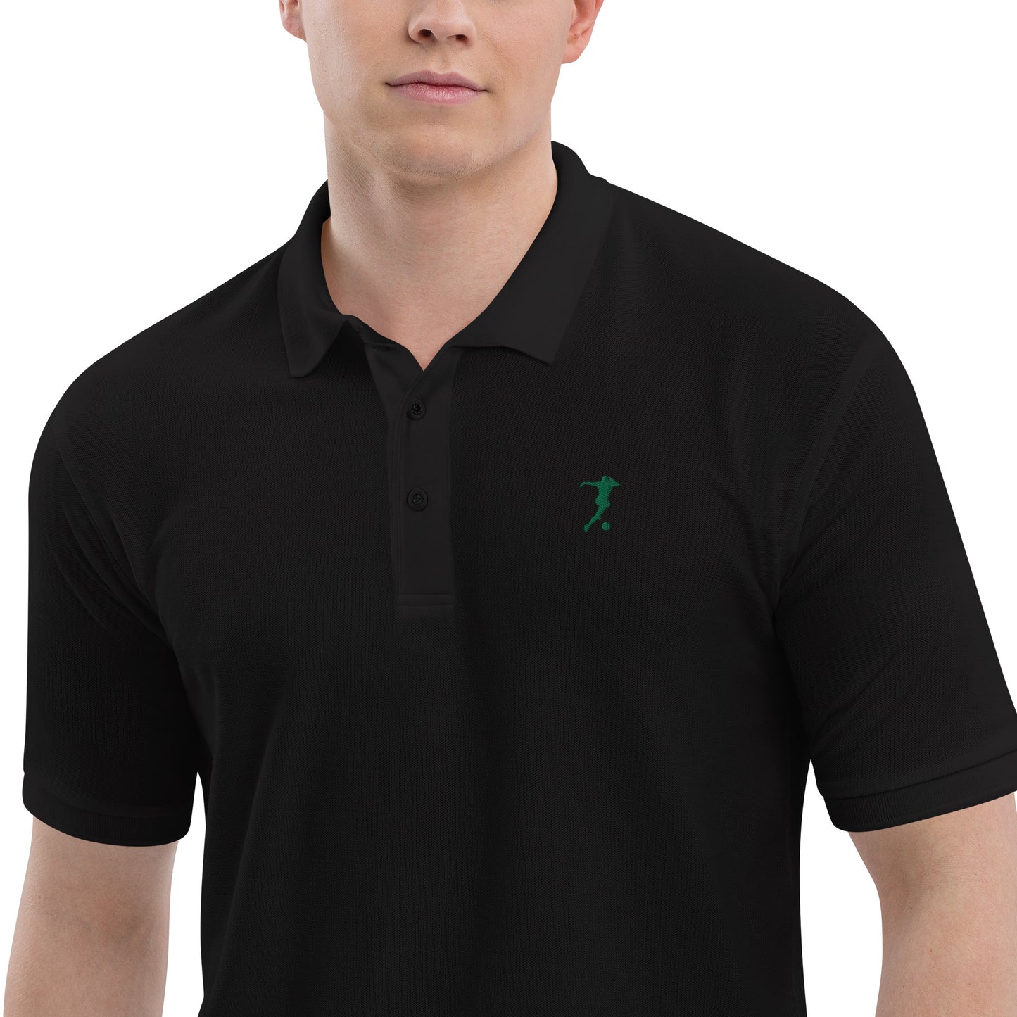 Soccer Player Men's Premium Polo