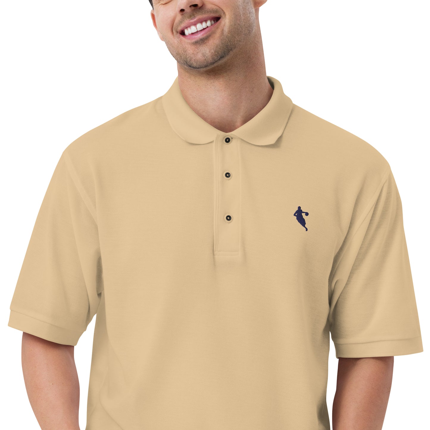 Basketball Player Men's Premium Polo