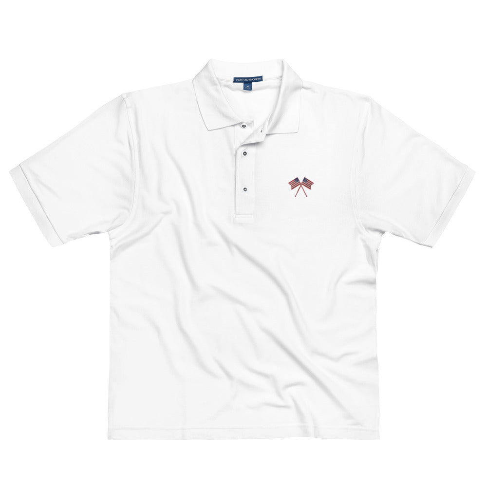 American Flag Men's Premium Polo