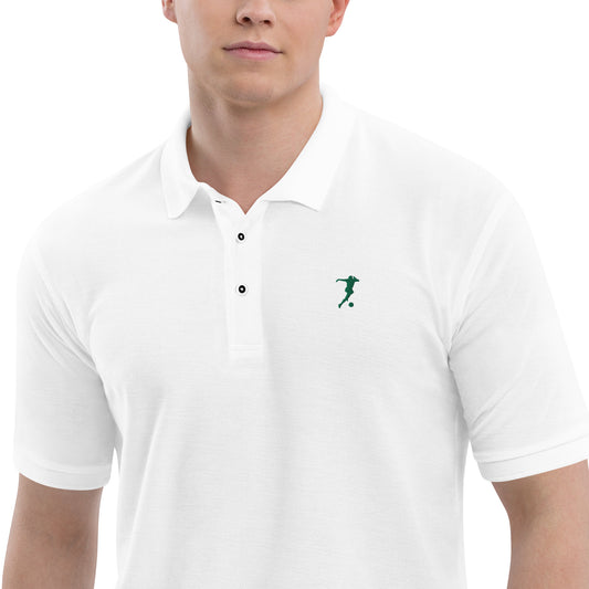 Soccer Player Men's Premium Polo