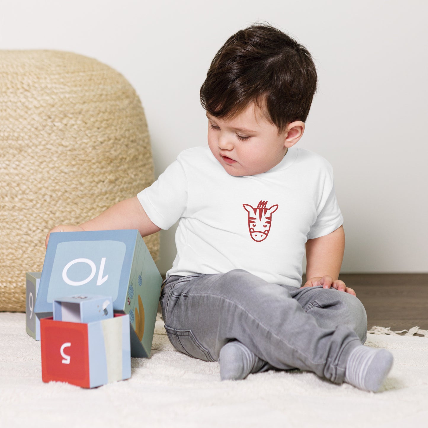 Zebra Toddler Short Sleeve Tee