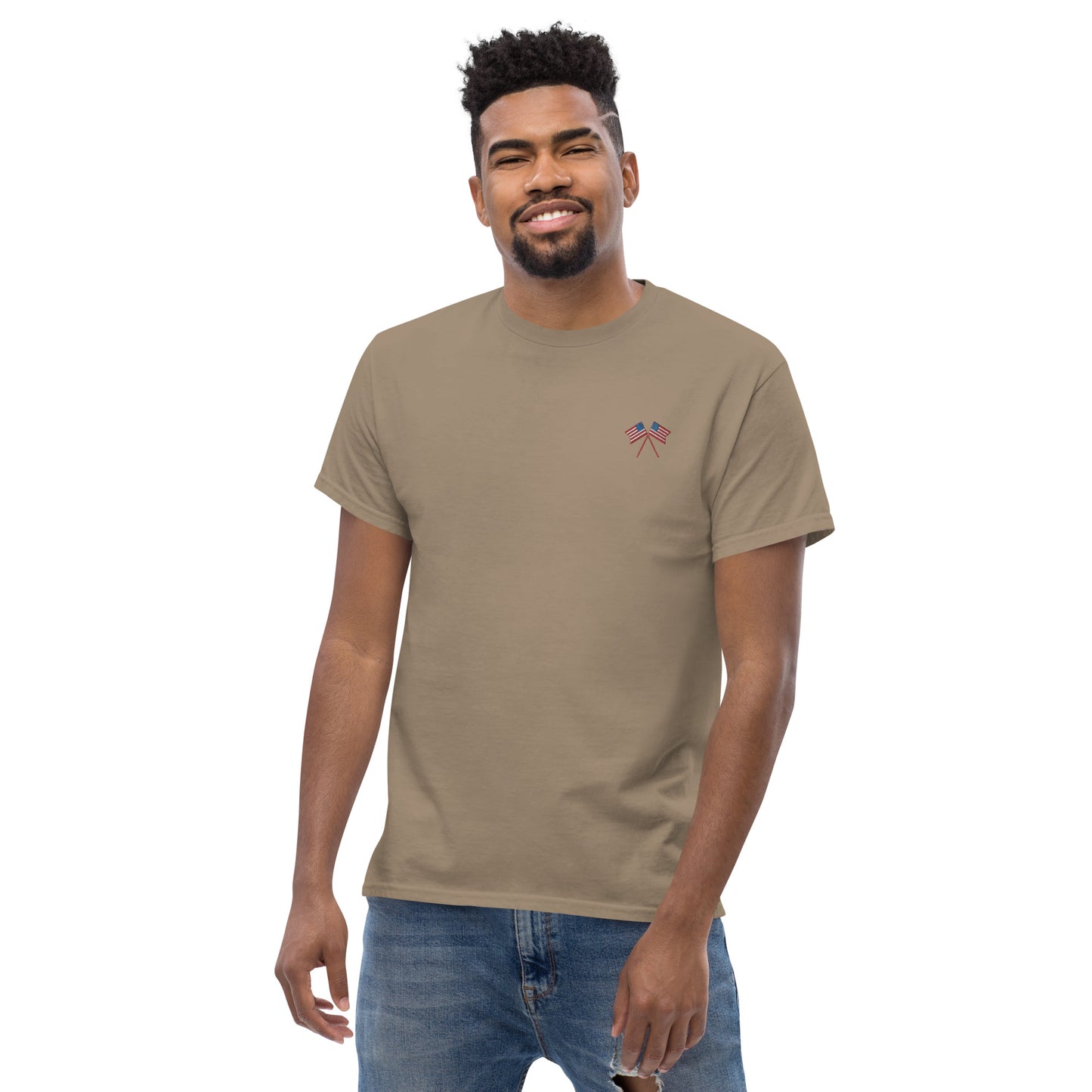 American Flag Men's Cotton T-Shirt