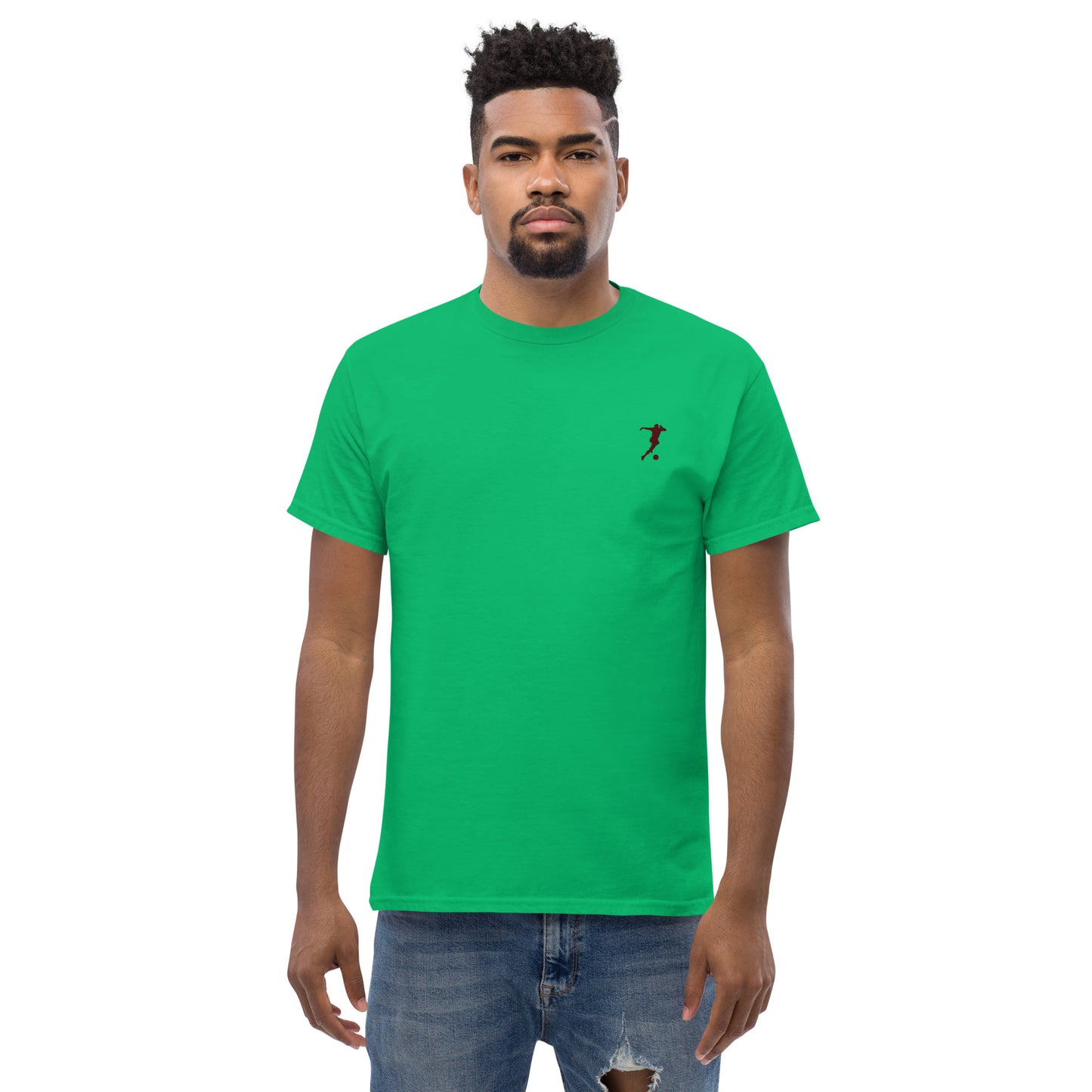 Soccer Player Men's Cotton T-Shirt