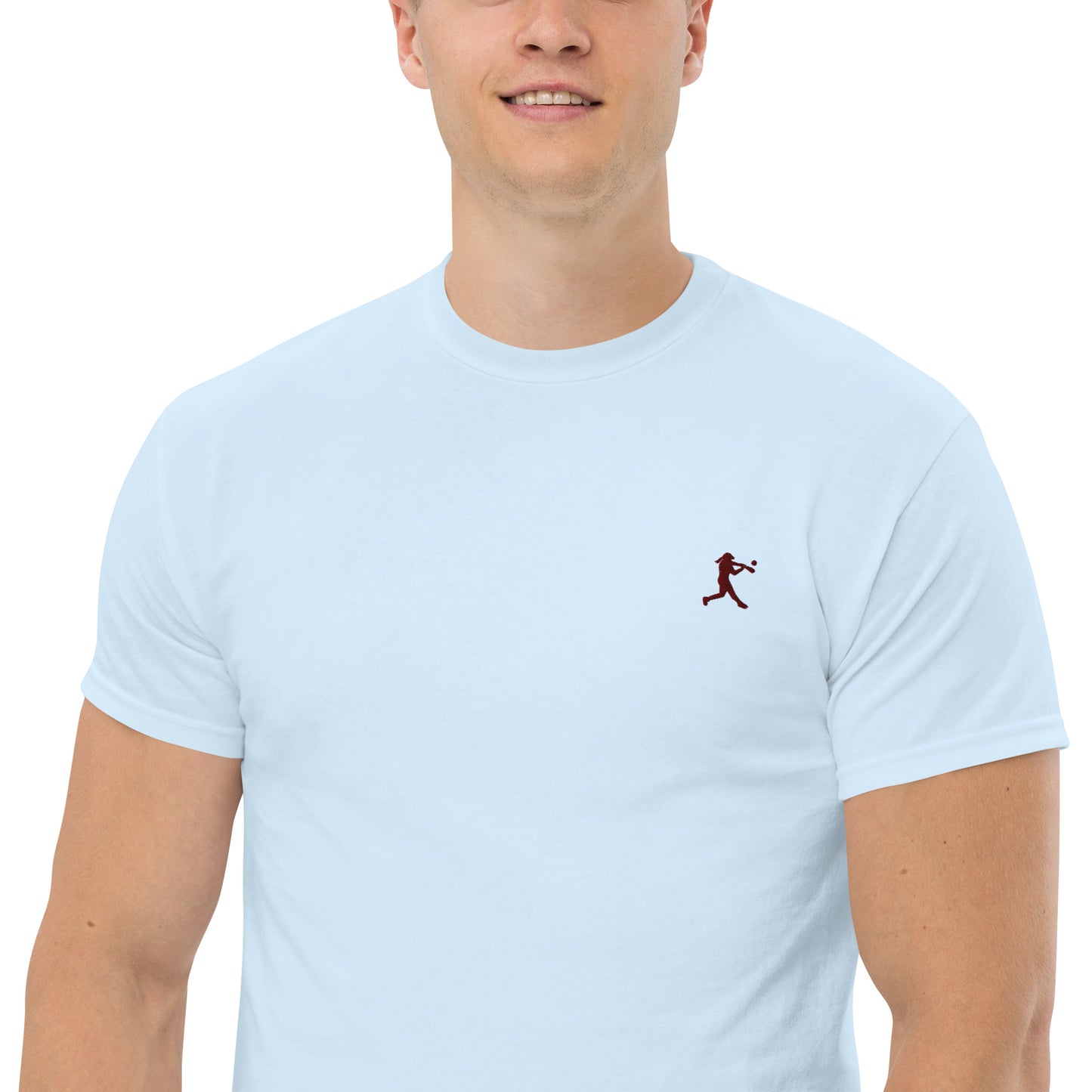 Baseball Player Men's Cotton T-Shirt