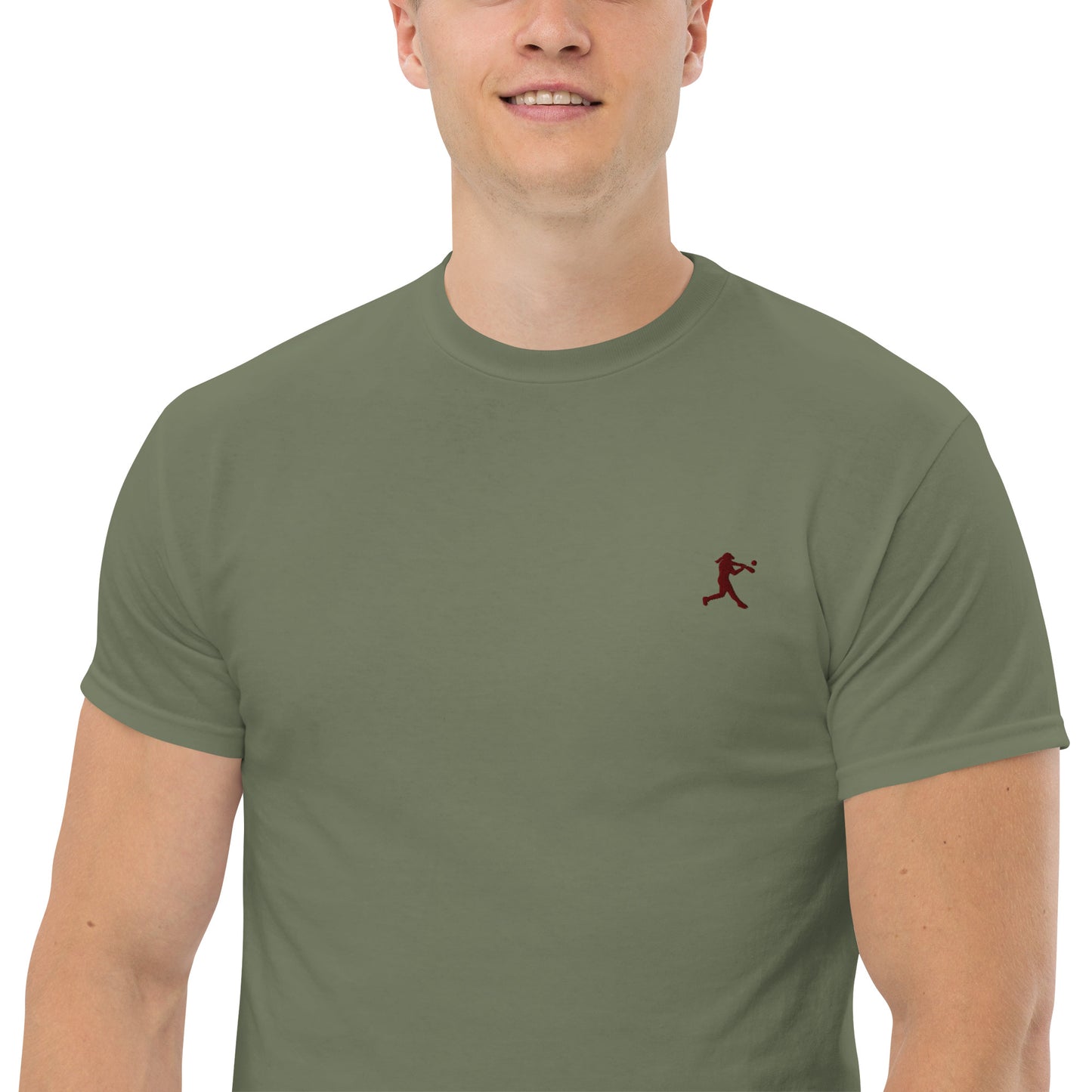 Baseball Player Men's Cotton T-Shirt