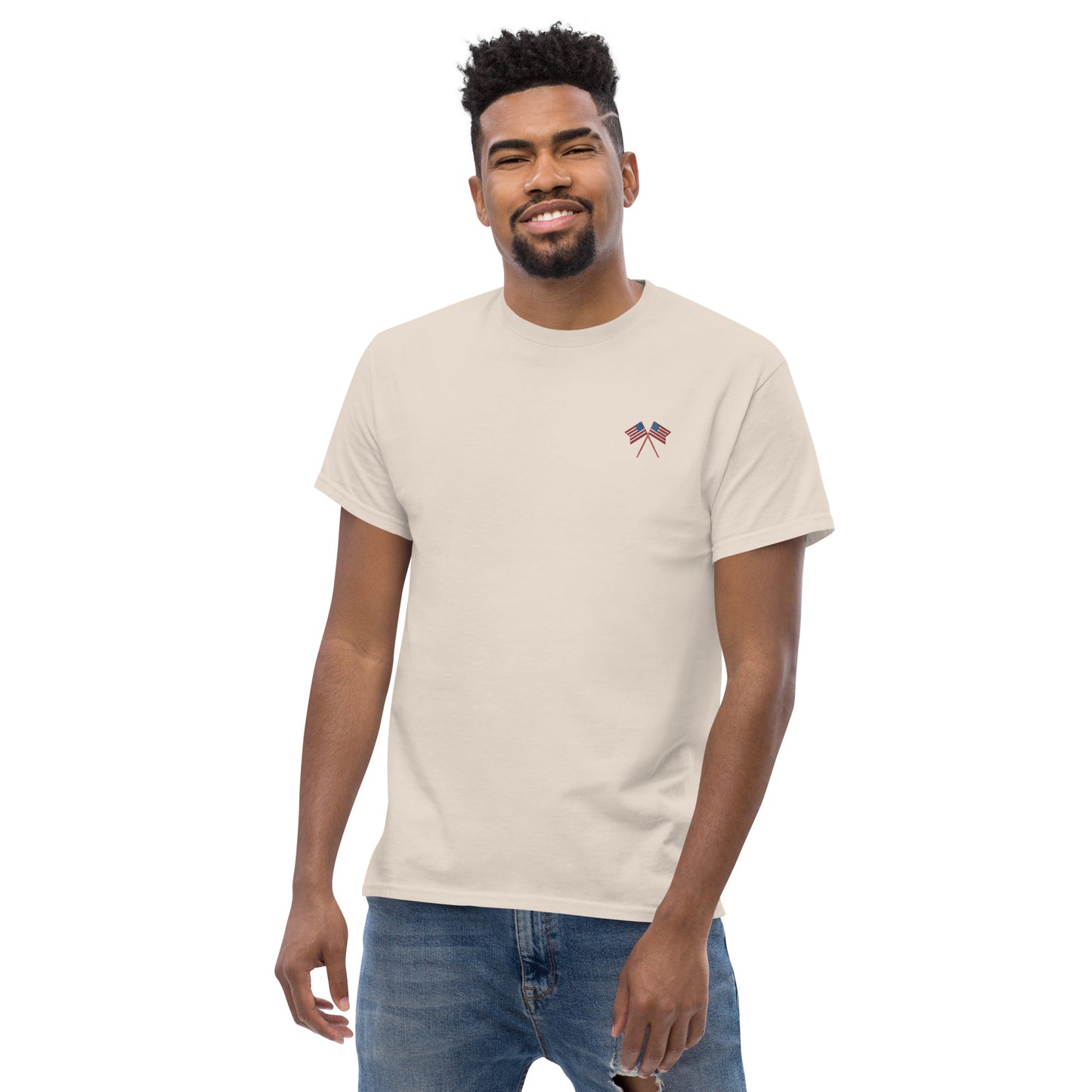 American Flag Men's Cotton T-Shirt