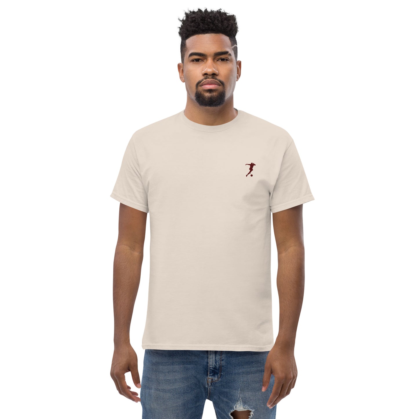 Soccer Player Men's Cotton T-Shirt