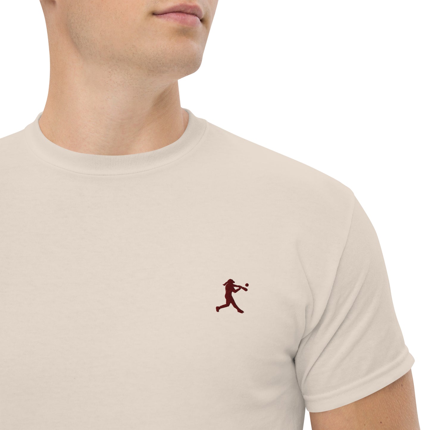 Baseball Player Men's Cotton T-Shirt