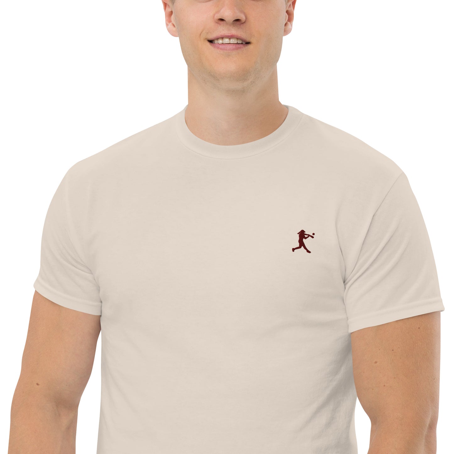 Baseball Player Men's Cotton T-Shirt