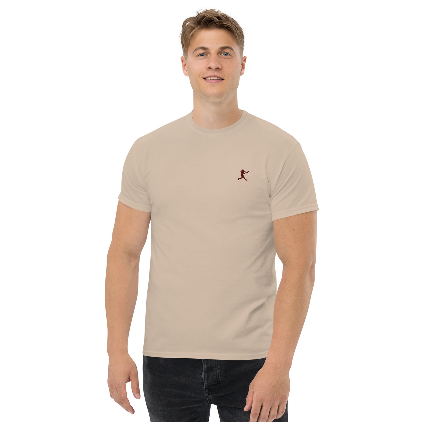 Baseball Player Men's Cotton T-Shirt