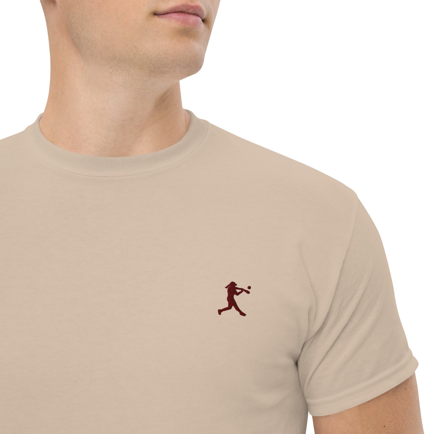 Baseball Player Men's Cotton T-Shirt