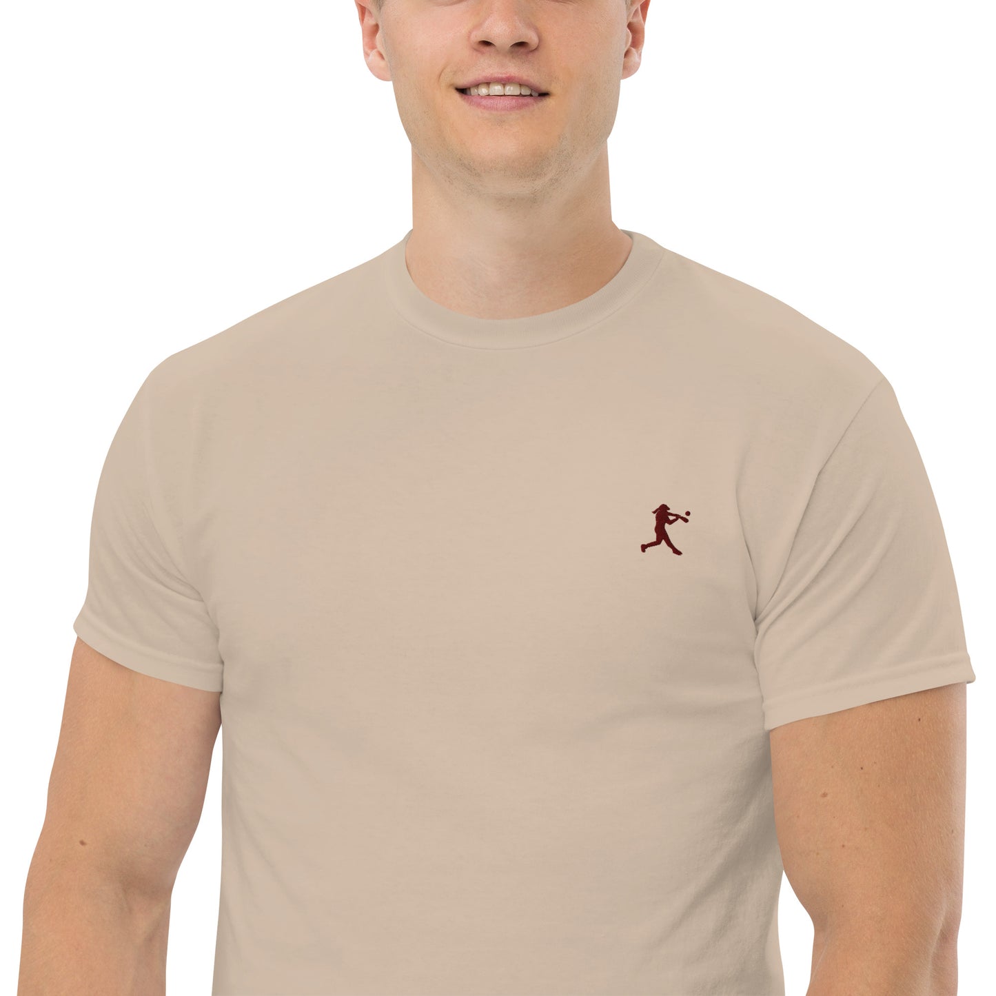 Baseball Player Men's Cotton T-Shirt