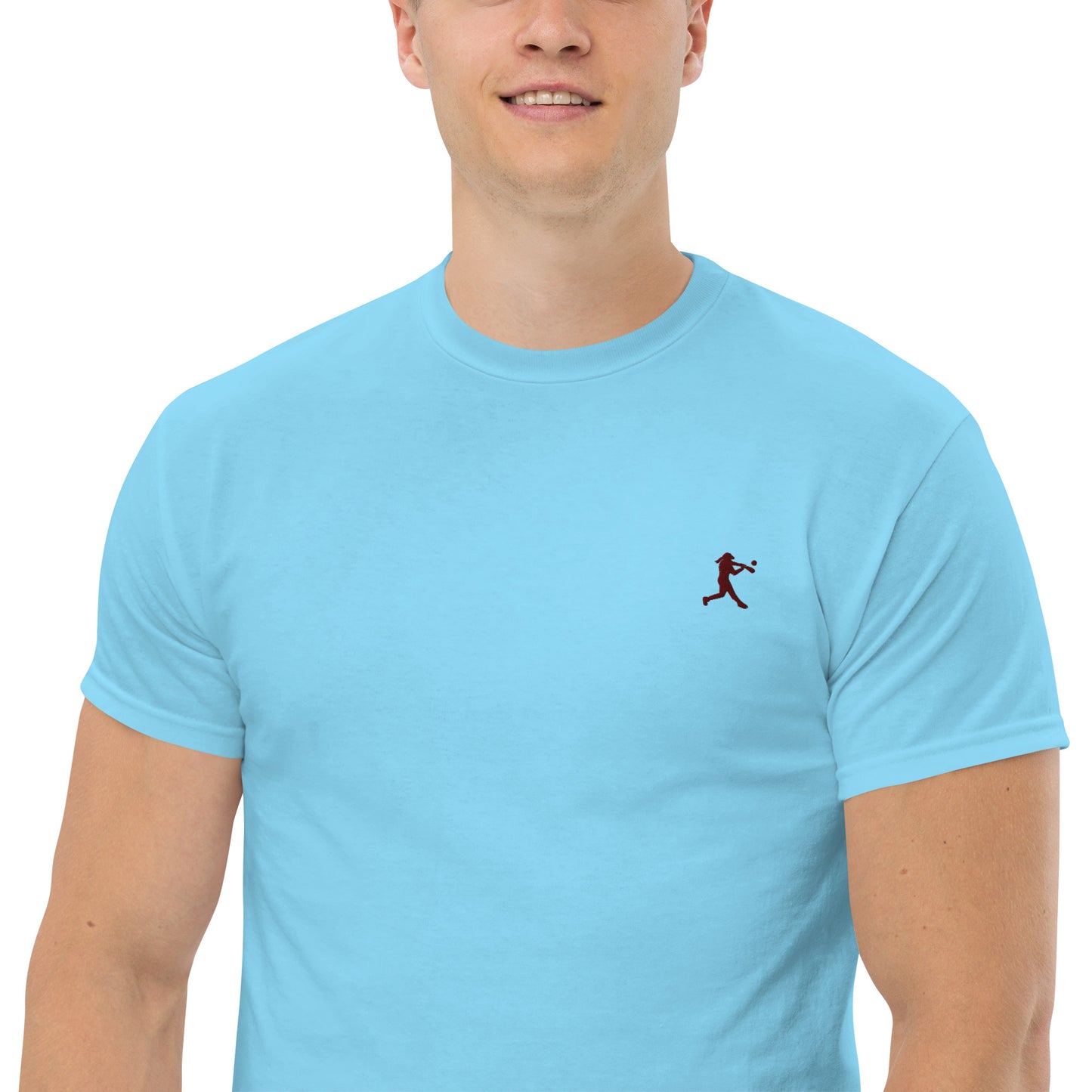 Baseball Player Men's Cotton T-Shirt