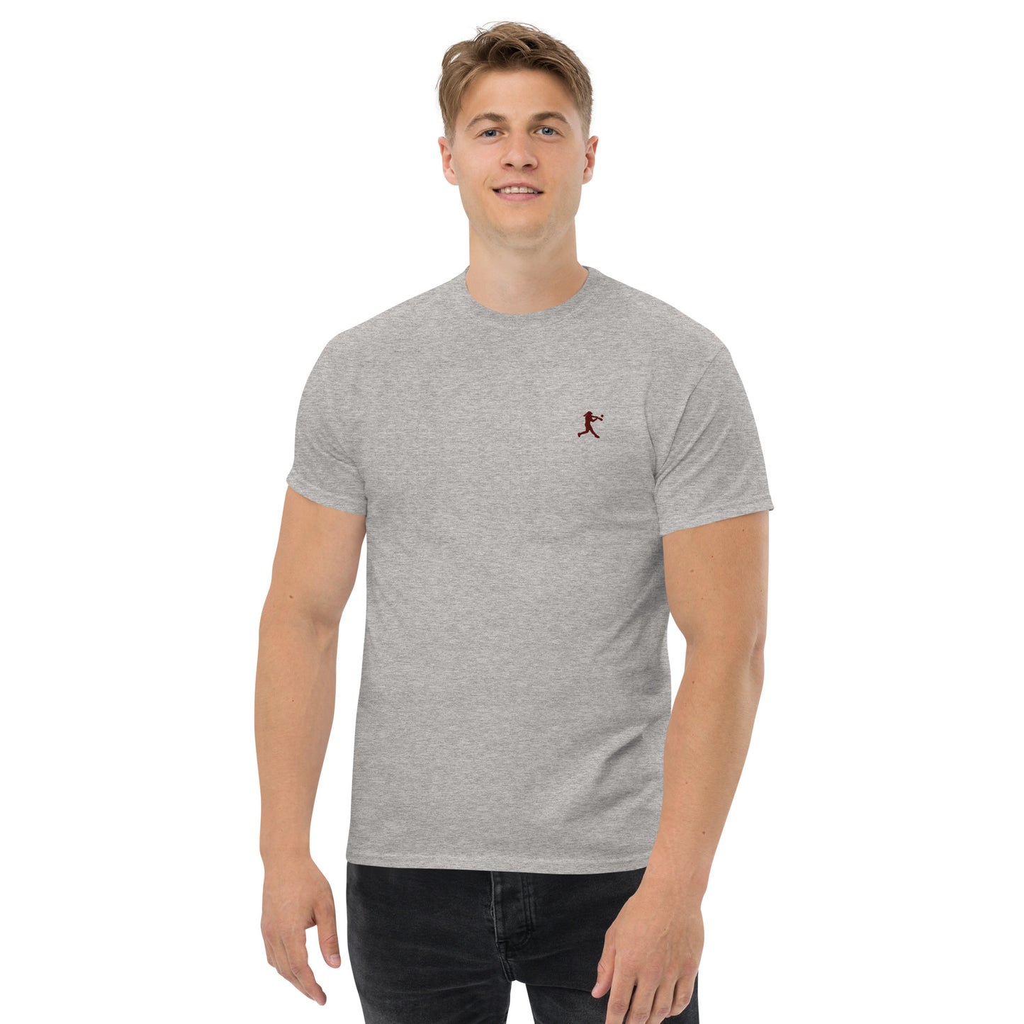 Baseball Player Men's Cotton T-Shirt