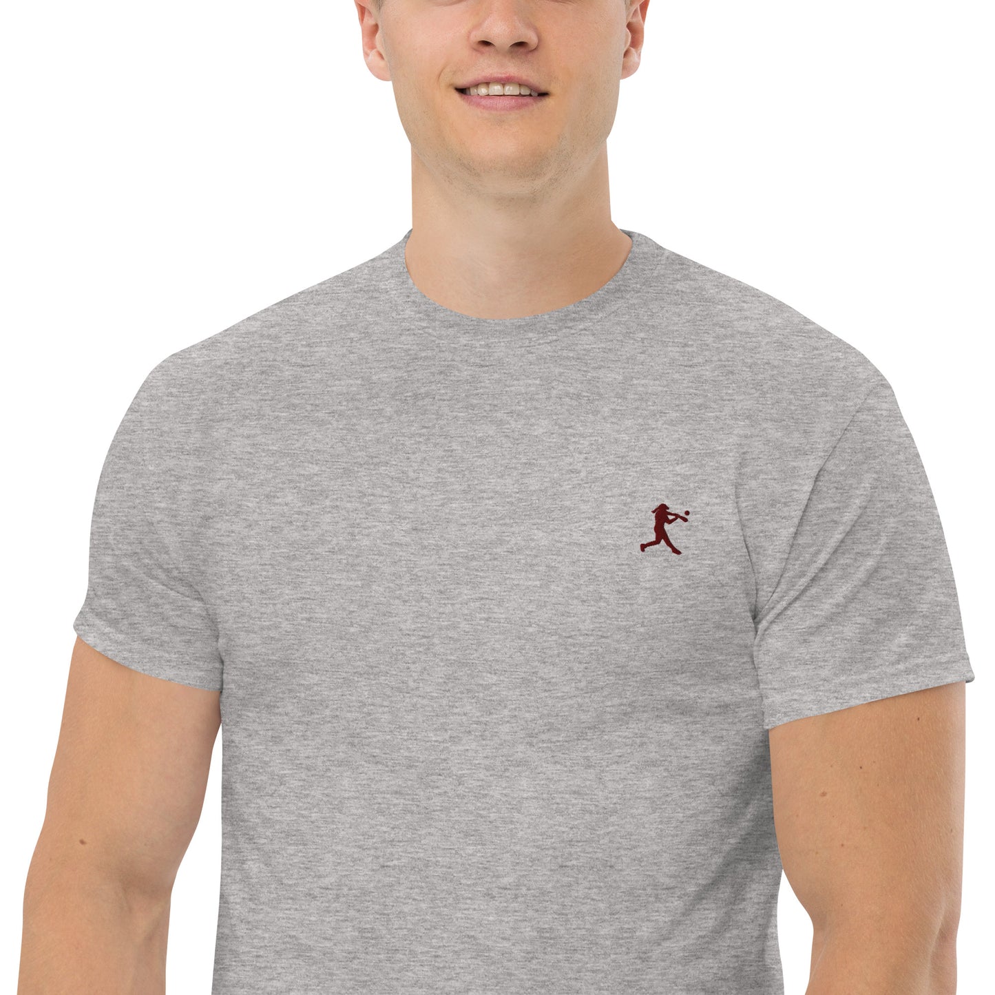 Baseball Player Men's Cotton T-Shirt