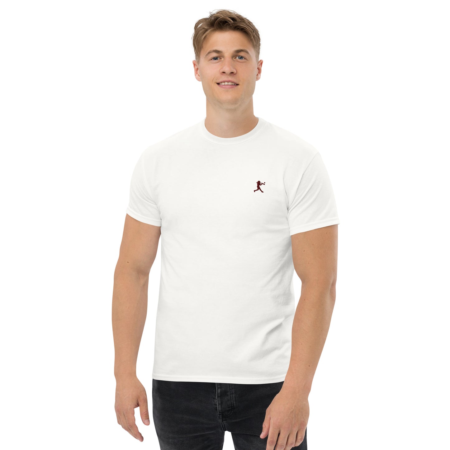 Baseball Player Men's Cotton T-Shirt