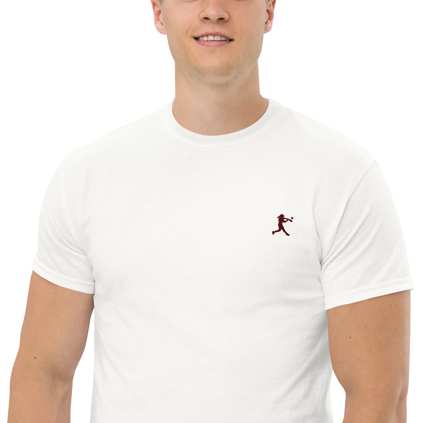 Baseball Player Men's Cotton T-Shirt