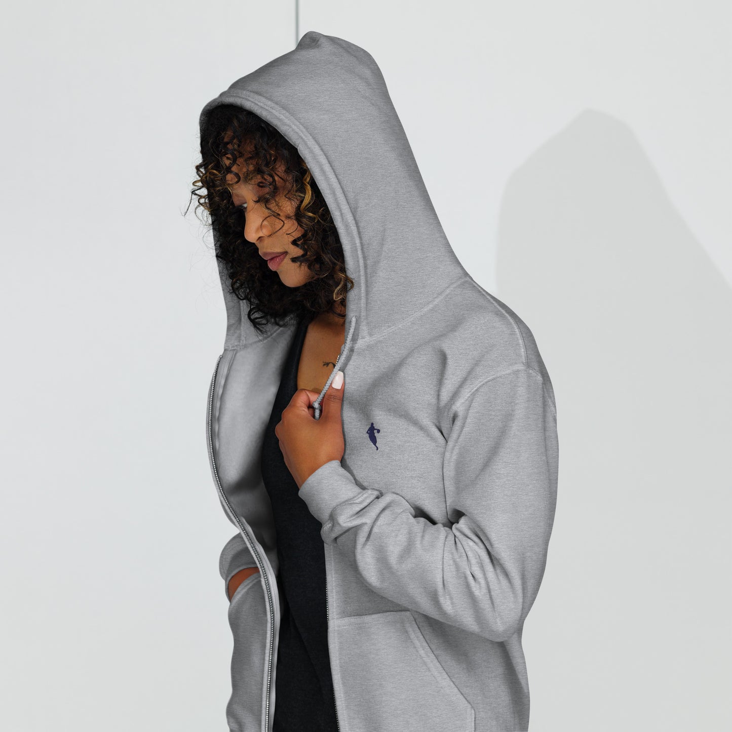 Basketball Player Fleece Full-Zip Hoodie