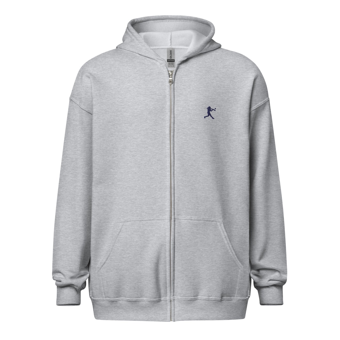 Baseball Player Fleece Full-Zip Hoodie