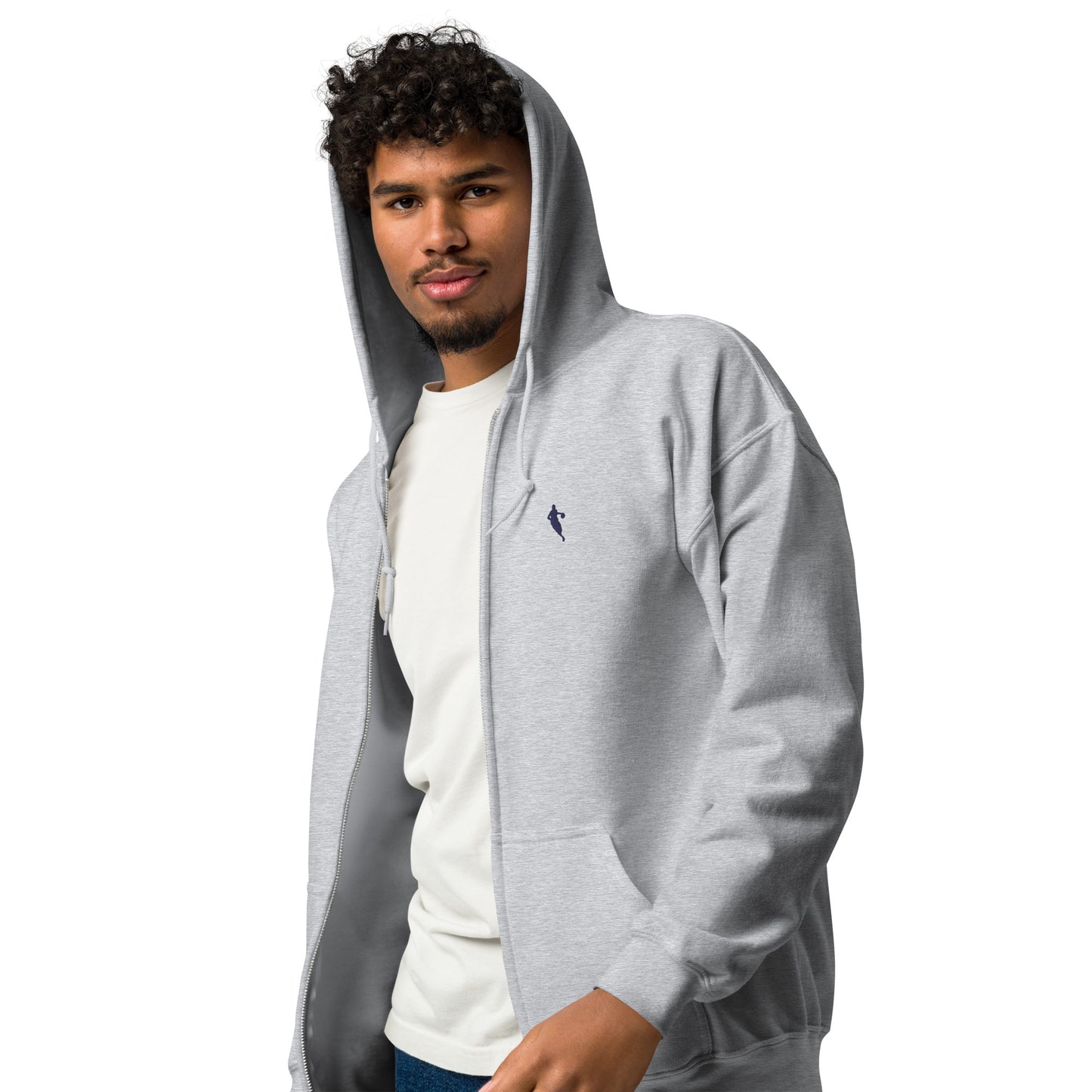 Basketball Player Fleece Full-Zip Hoodie