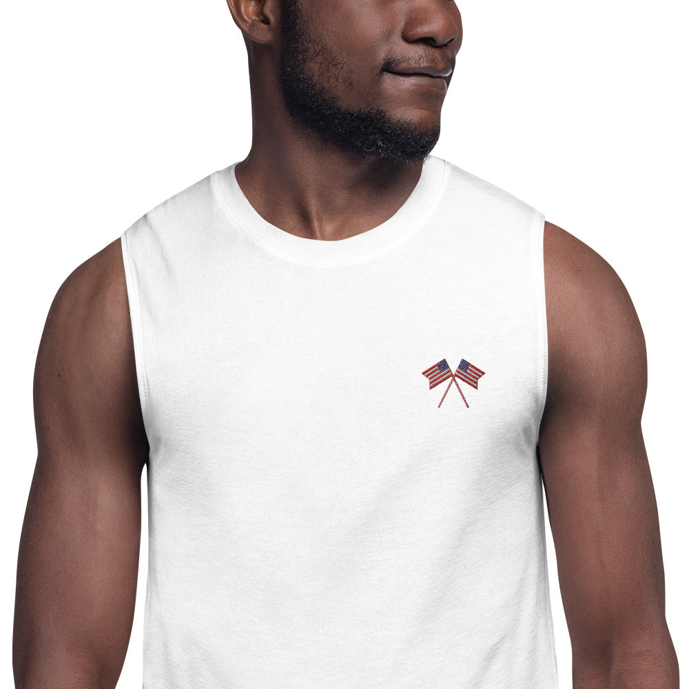 American Flag Muscle Shirt