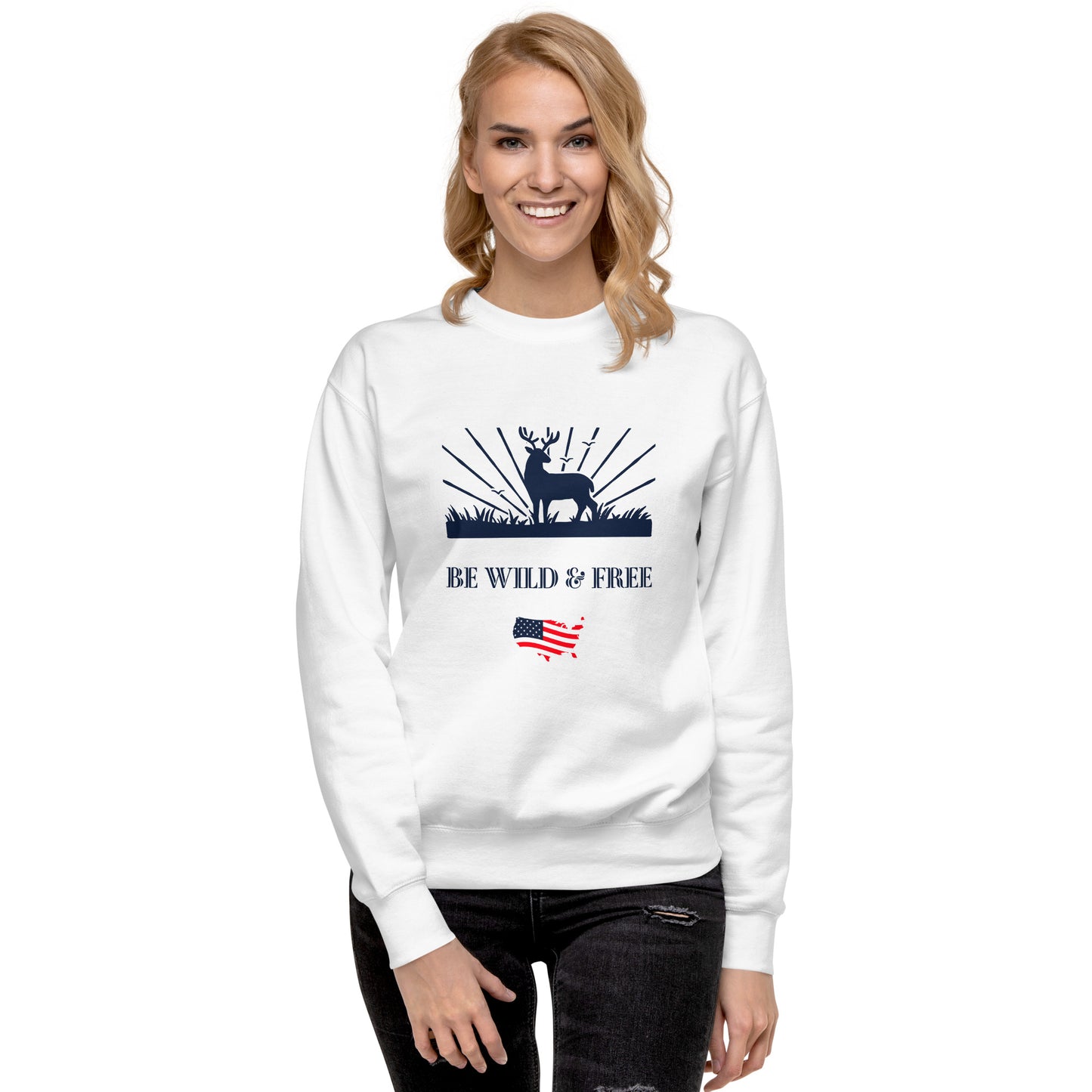 Be Wild & Free Unisex Premium Sweatshirt