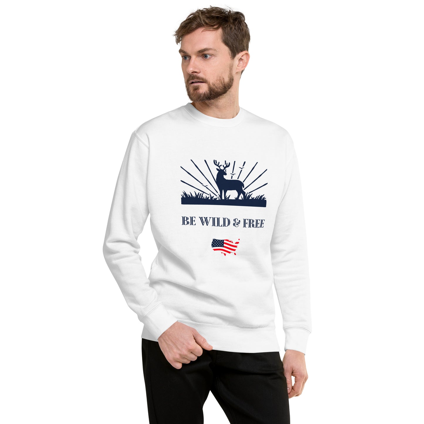 Be Wild & Free Unisex Premium Sweatshirt