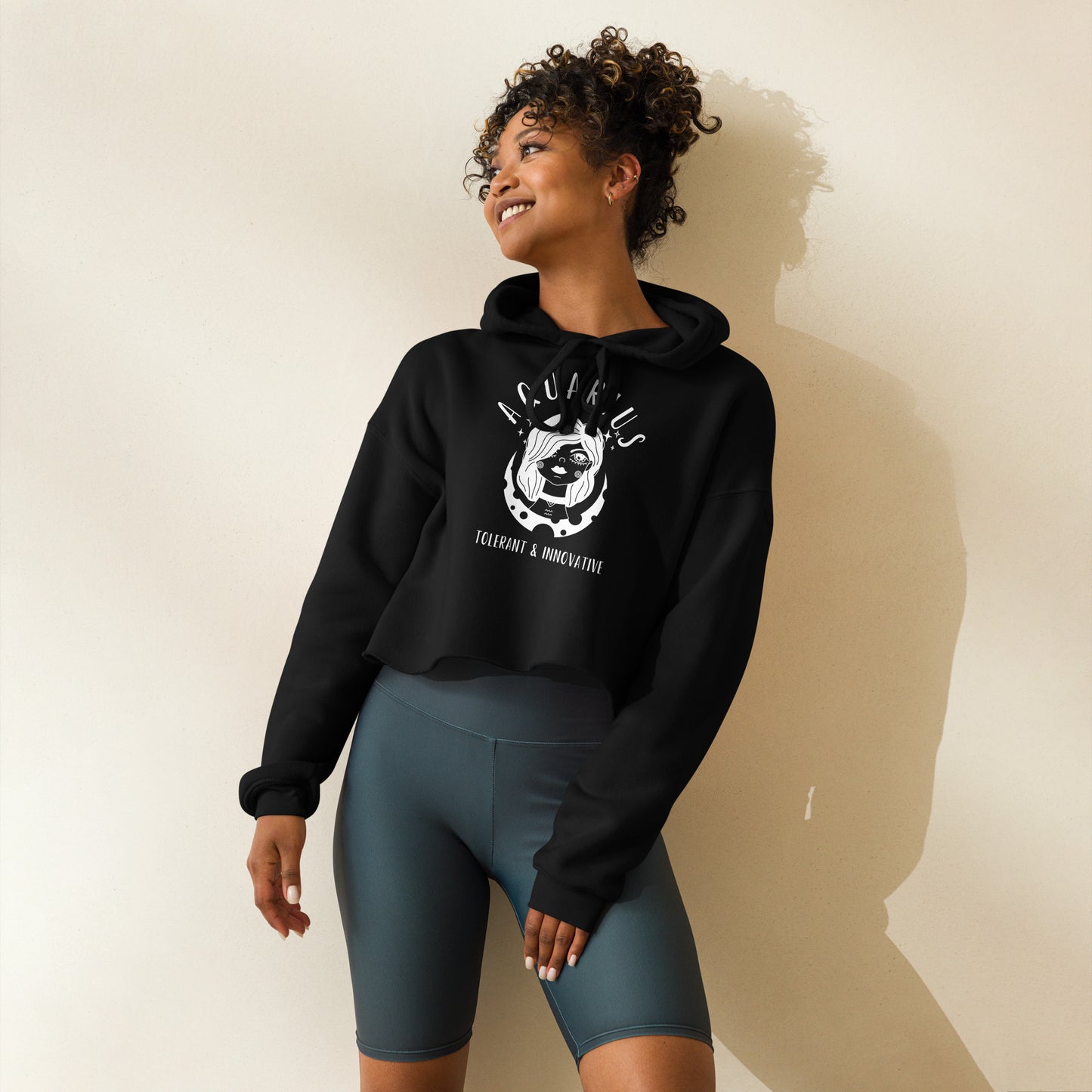 Aquarius Crop Hoodie