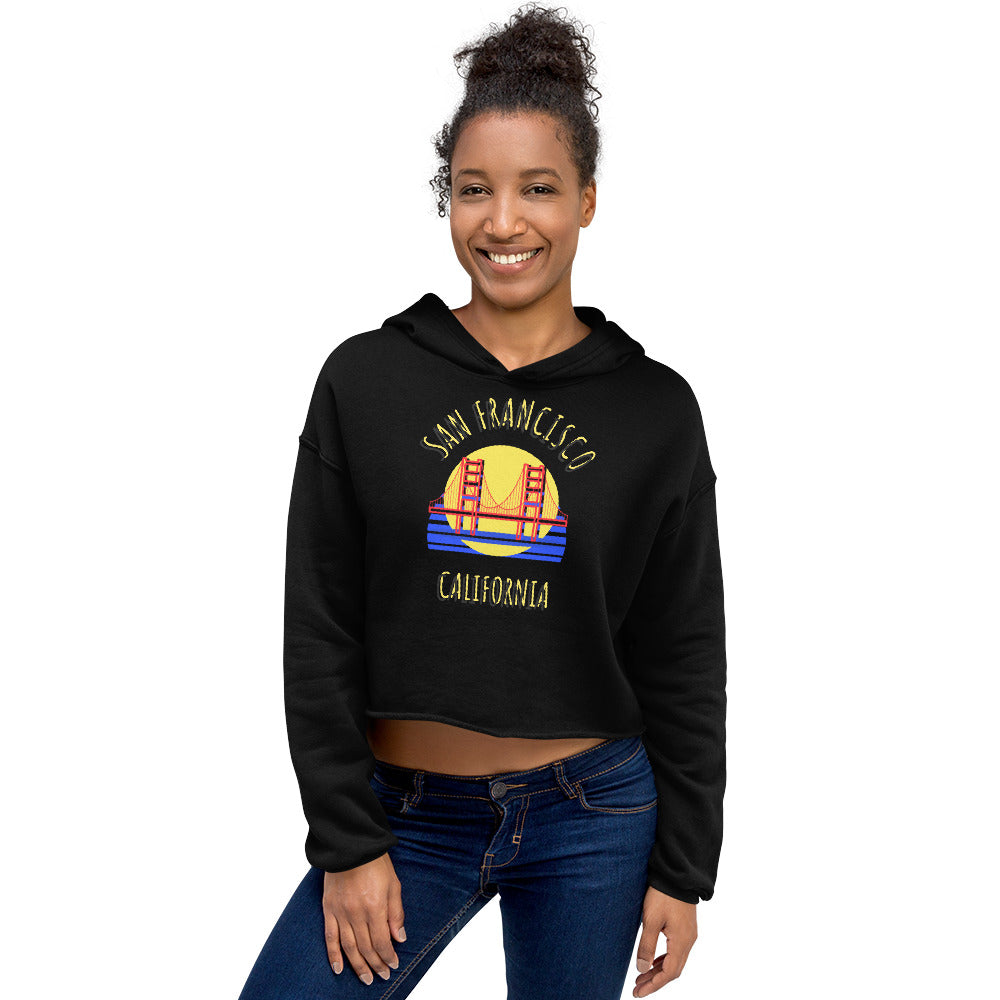 San Francisco Women's Crop Hoodie