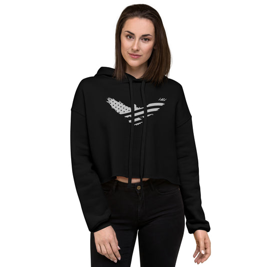 US Women's Crop Hoodie