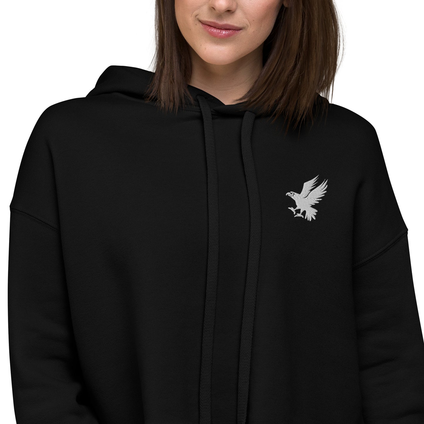 US Eagle Crop Hoodie