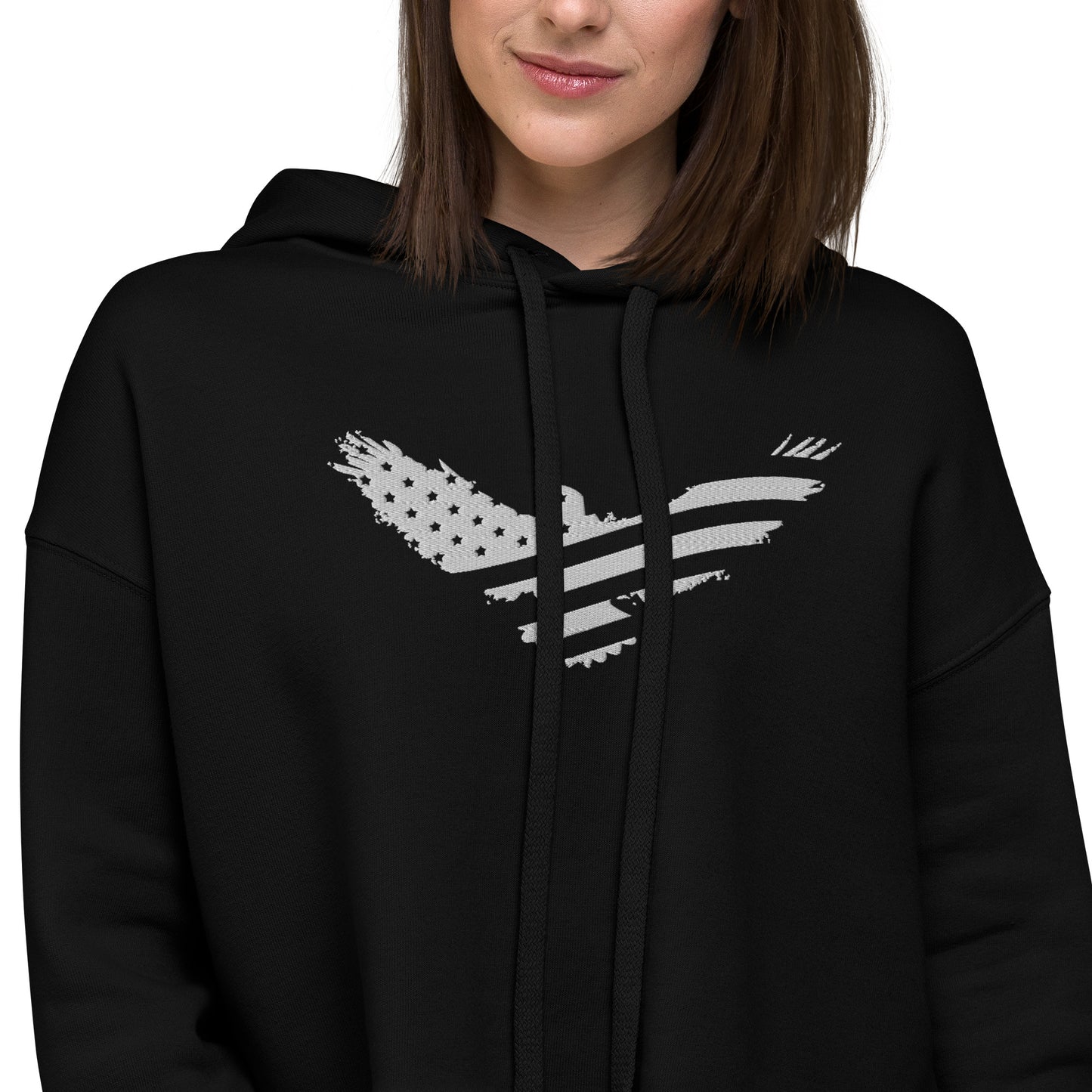 US Women's Crop Hoodie