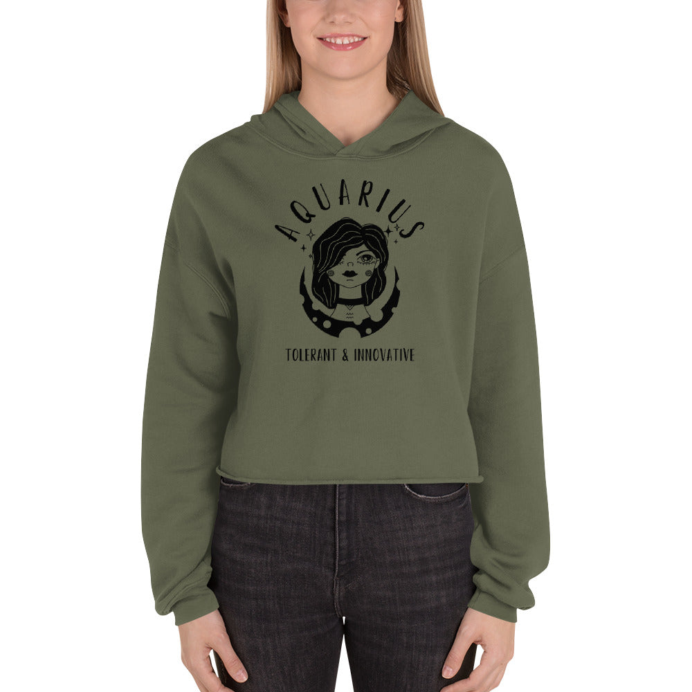 Aquarius Women's Crop Hoodie