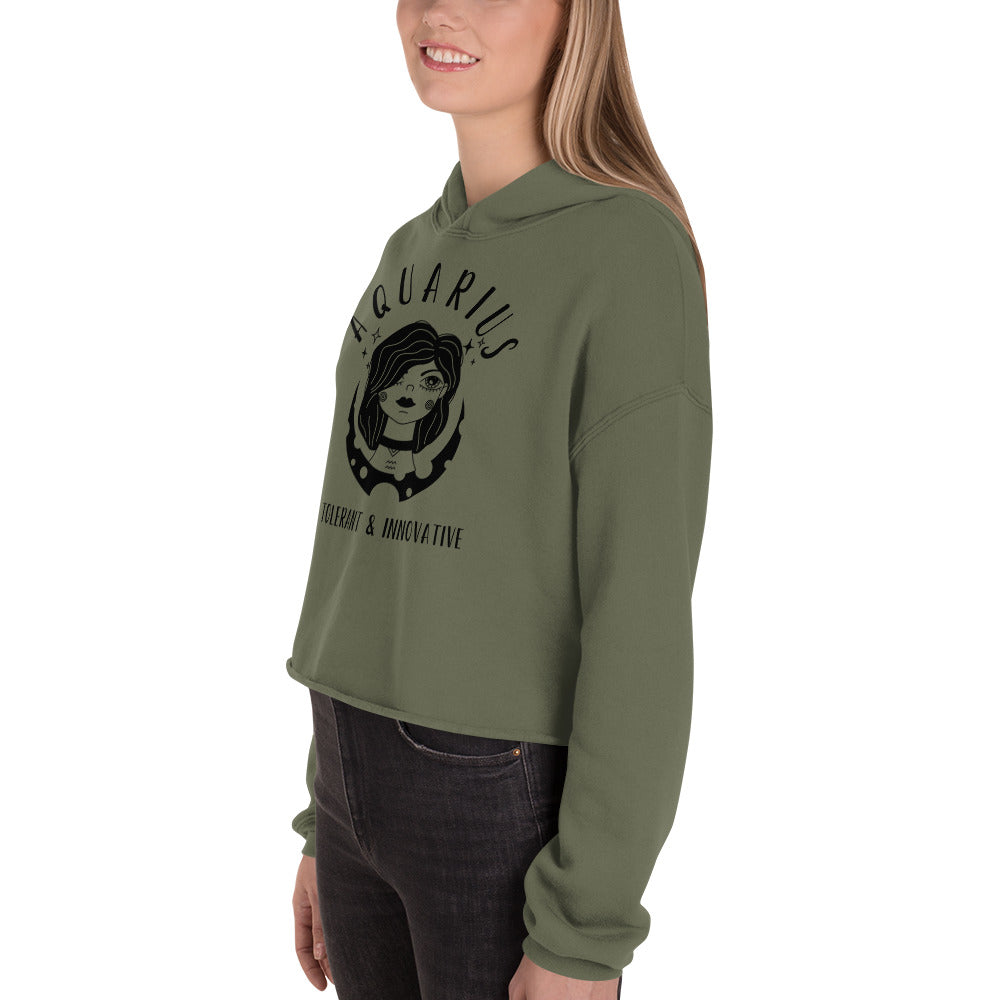 Aquarius Women's Crop Hoodie