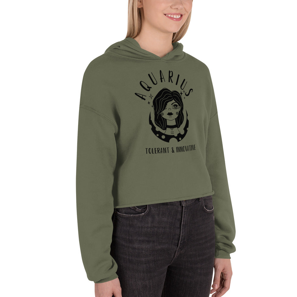 Aquarius Women's Crop Hoodie