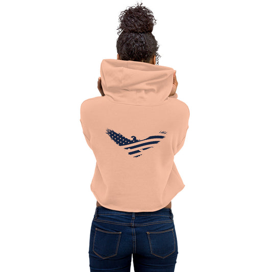 USA Women's Crop Hoodie