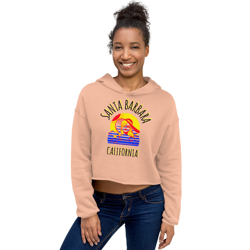 Santa Barbara Women's Crop Hoodie