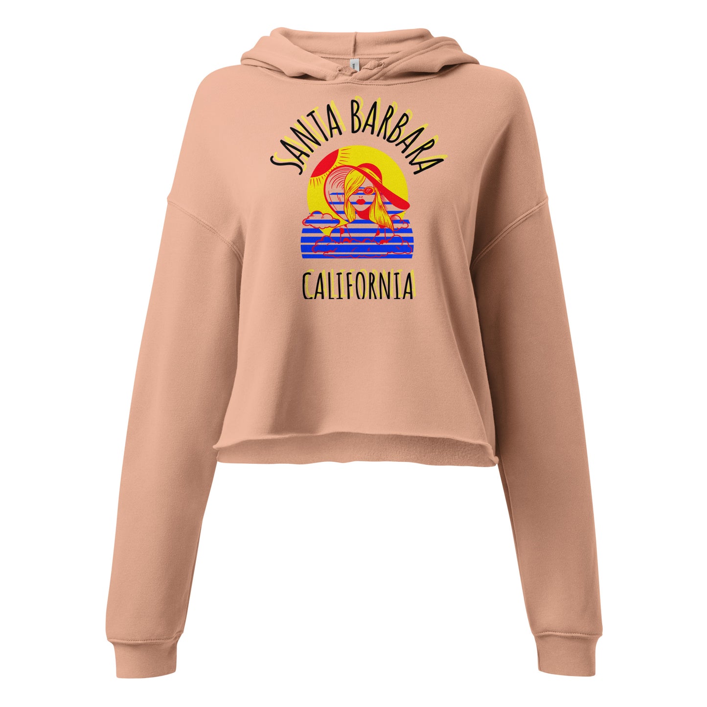 Santa Barbara Women's Crop Hoodie