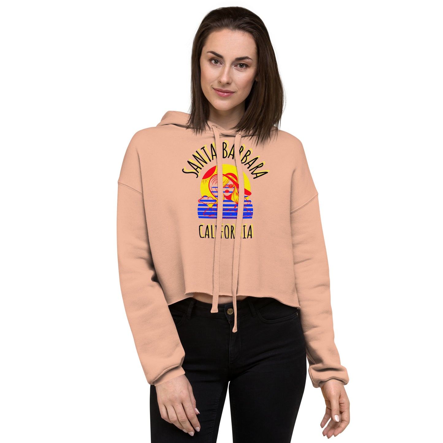 Santa Barbara Women's Crop Hoodie