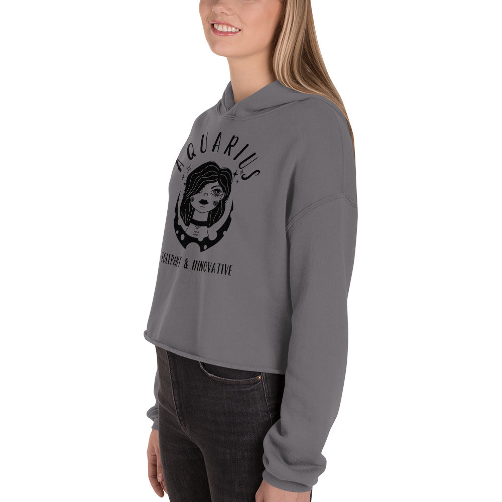 Aquarius Women's Crop Hoodie