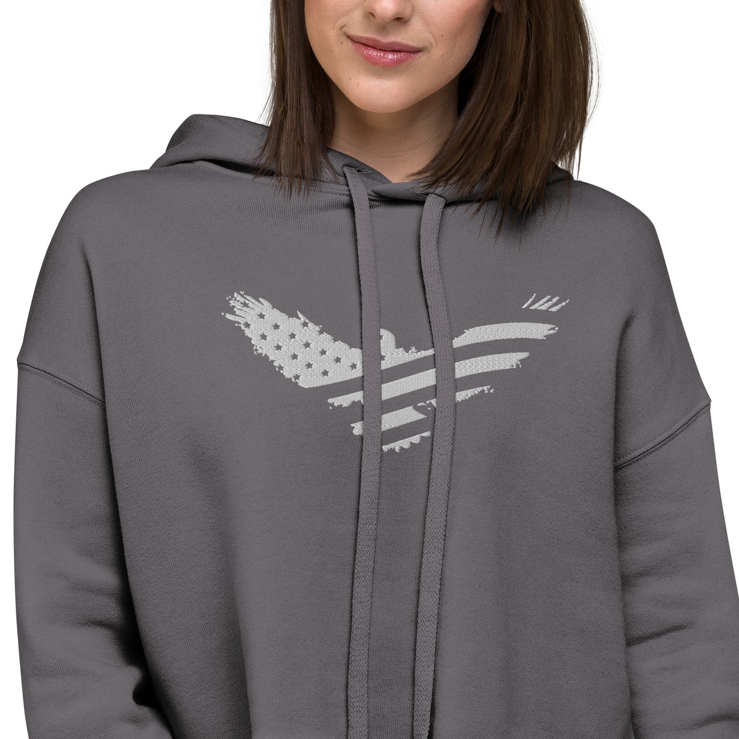 US Women's Crop Hoodie