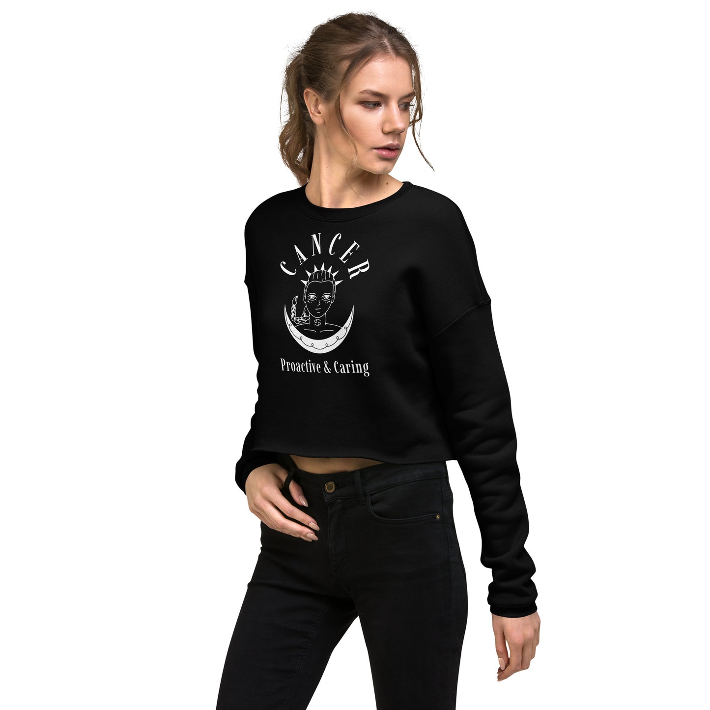 Cancer Women's Crop Sweatshirt