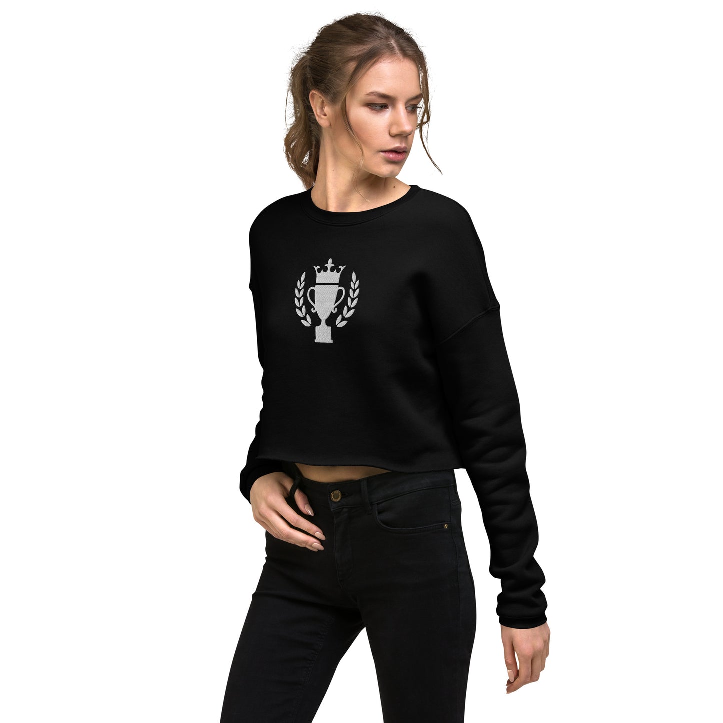 Golf Trophy Women's Crop Sweatshirt