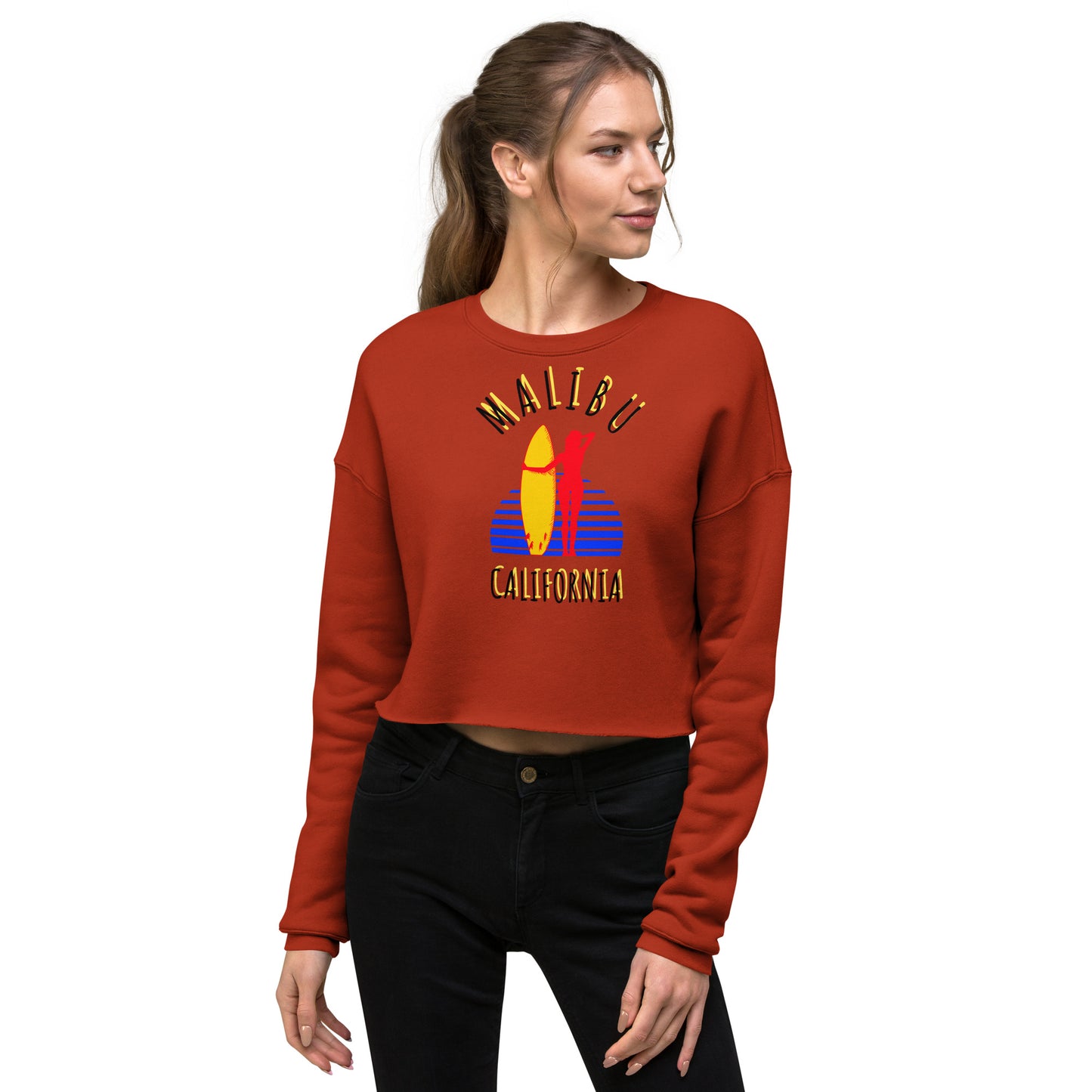 Malibu Women's Crop Sweatshirt