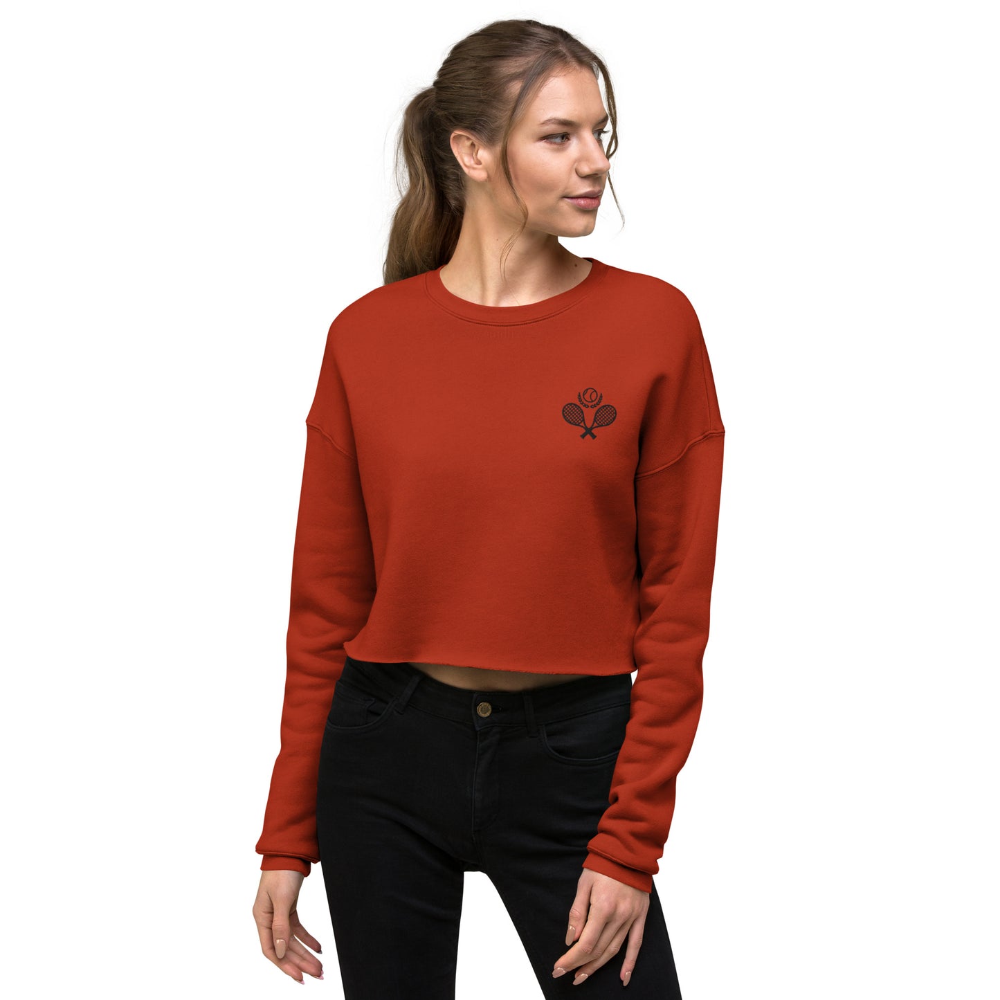 Tennis Club Crop Sweatshirt